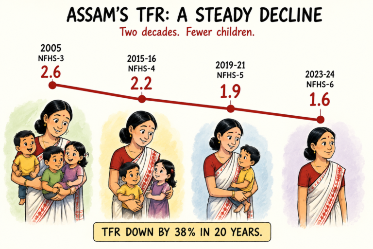 Assam’s Fertility Decline & the Paradox of a Shrinking People